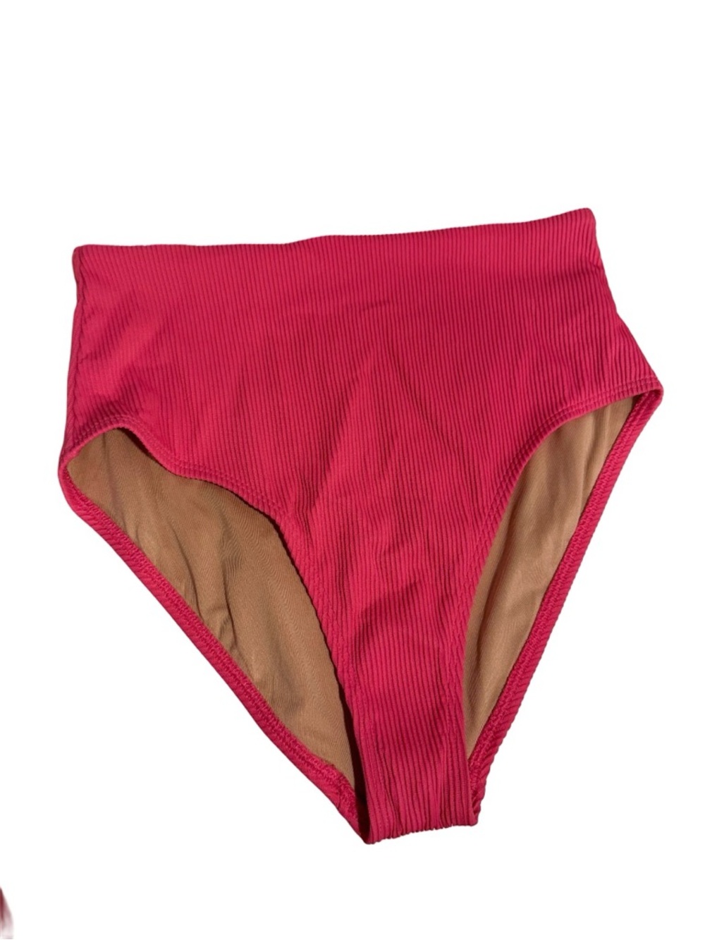 Old Navy Ribbed High-Waist Bikini Set in Deep Pink - Picture 7 of 16